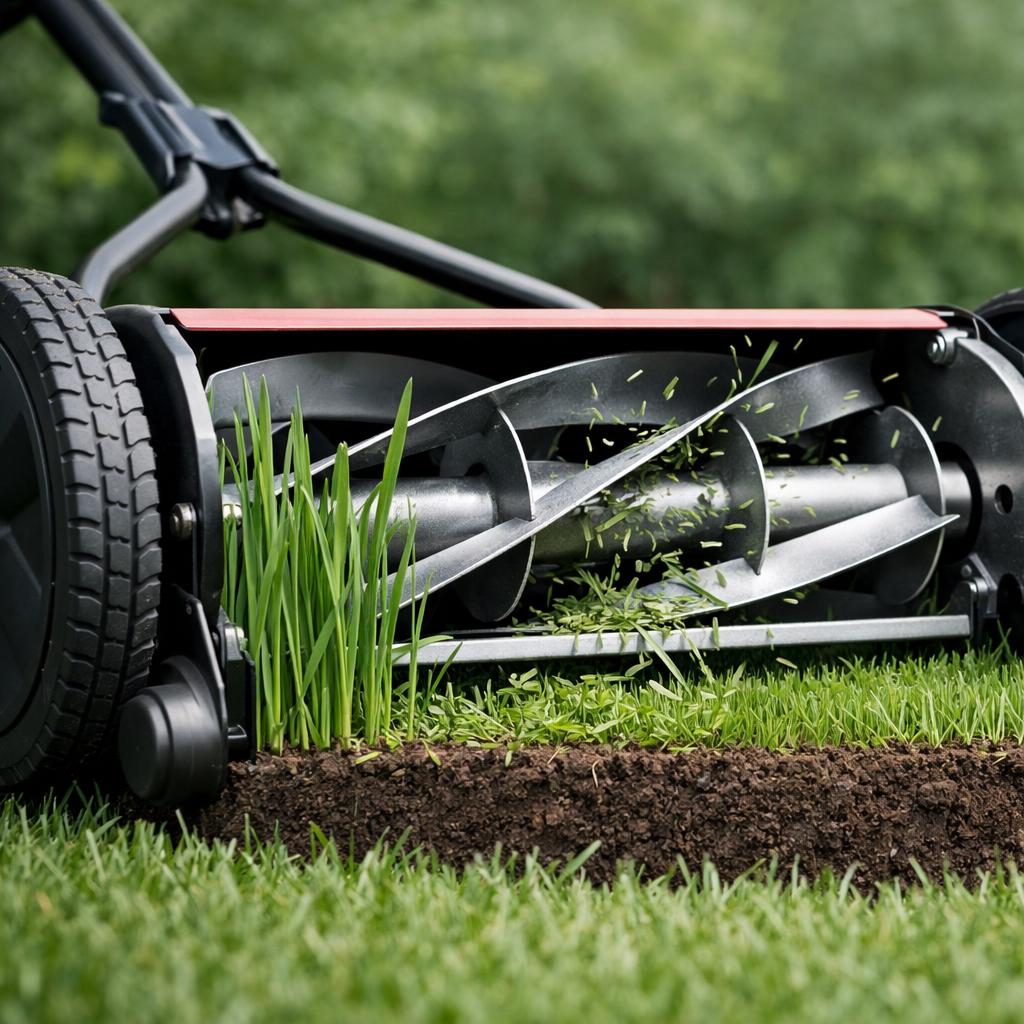 reel lawn mower supporting image 3
